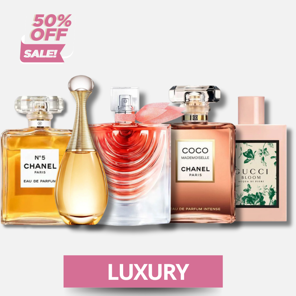 Luxus-Set 5 Parfüme Chanel N°5 + J'adore + La Vie Est Belle + Coco Mademoiselle + Gucci Bloom 100 ml